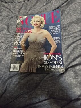 Vogue Coffee Table Book — Blue Cover with Pink Title October 2011 issue